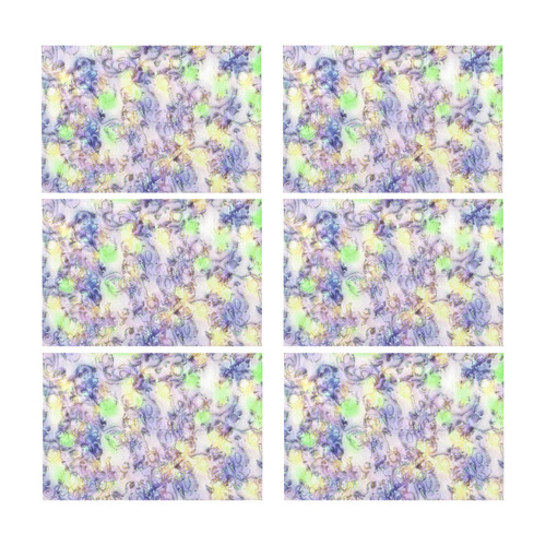 softly floral B by JamColors Placemat 12’’ x 18’’ (Six Pieces)