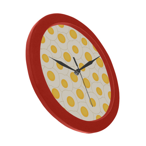 Fried Eggs Circular Plastic Wall clock