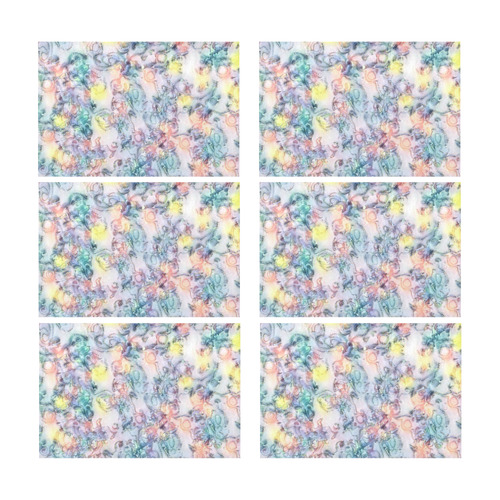 softly floral C by JamColors Placemat 12’’ x 18’’ (Set of 6)