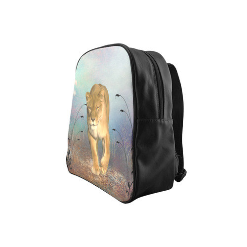 Wonderful lioness School Backpack (Model 1601)(Small)