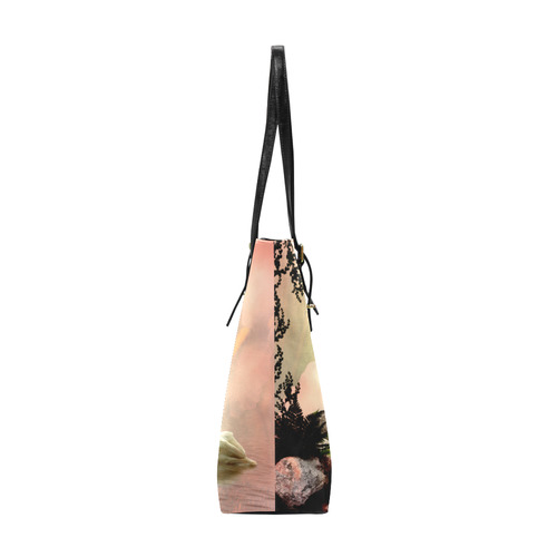 Awesome lioness in a fantasy world Euramerican Tote Bag/Small (Model 1655)