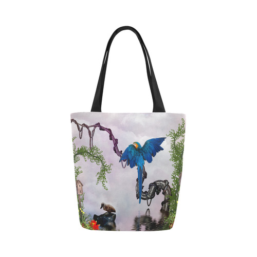 Awesome parrot Canvas Tote Bag (Model 1657)
