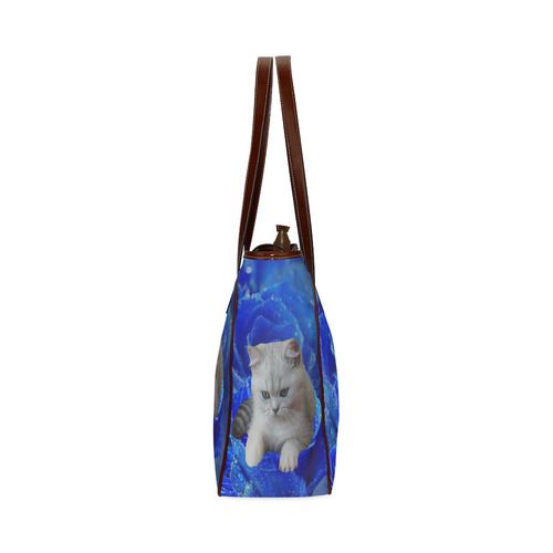 Cat and Rose Classic Tote Bag (Model 1644)