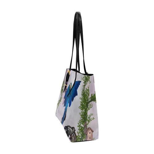 Awesome parrot Euramerican Tote Bag/Large (Model 1656)
