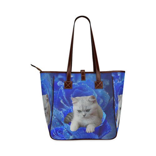 Cat and Rose Classic Tote Bag (Model 1644)