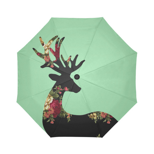 Abstract Floral Deer 1 Auto-Foldable Umbrella (Model U04)