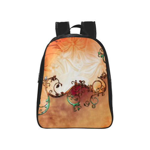 A touch of vintage, soft colors School Backpack (Model 1601)(Small)