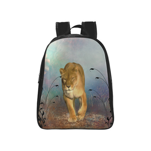 Wonderful lioness School Backpack (Model 1601)(Small)