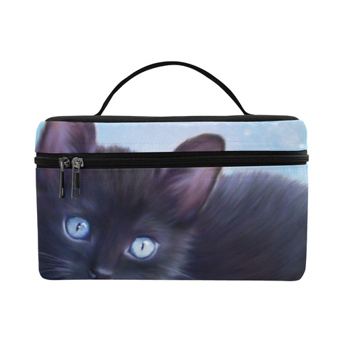 Cute little back kitten Lunch Bag/Large (Model 1658)