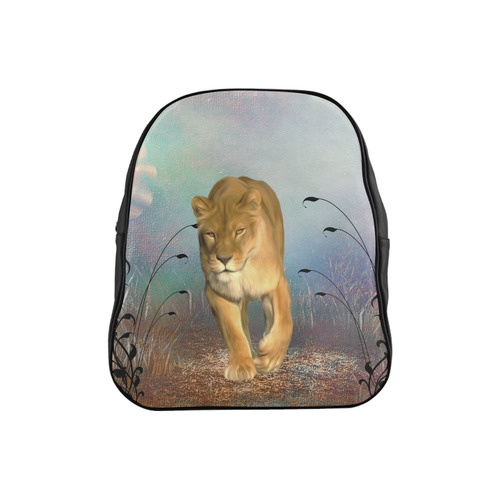 Wonderful lioness School Backpack (Model 1601)(Small)