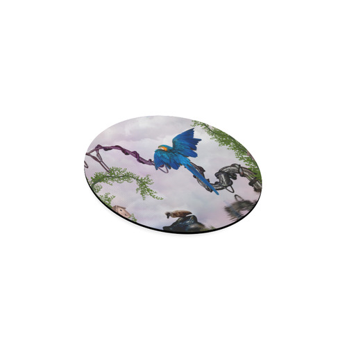 Awesome parrot Round Coaster