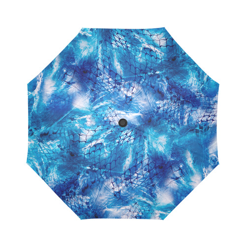 Blue Ocean Net Print Umbrella Auto-Foldable Umbrella (Model U04)