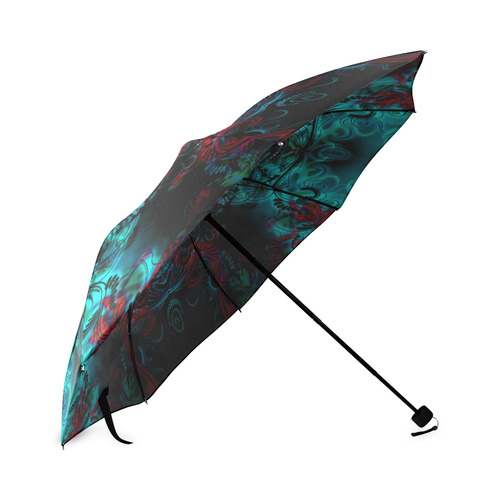 Darkness Reigns Abstract Goth Print Foldable Umbrella (Model U01)