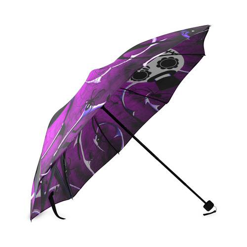 skellington in purple Foldable Umbrella (Model U01)