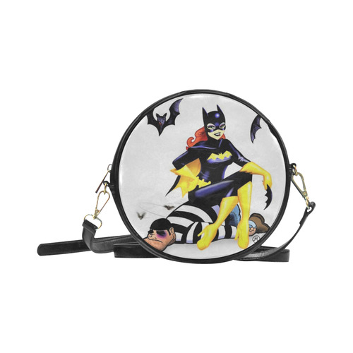 sexy bat lady Round Sling Bag (Model 1647)