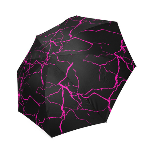 Pink Lightning Goth Print Foldable Umbrella (Model U01)
