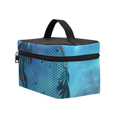 Dreamcatcher, blue colors Cosmetic Bag/Large (Model 1658)