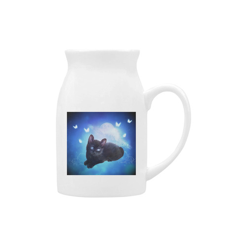 Cute little back kitten Milk Cup (Large) 450ml