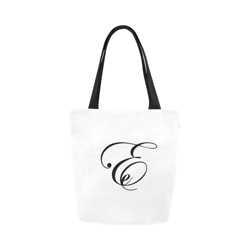 Alphabet E - Jera Nour Canvas Tote Bag (Model 1657)