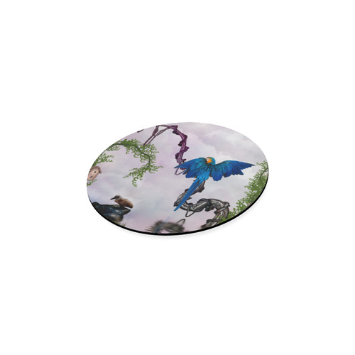 Awesome parrot Round Coaster