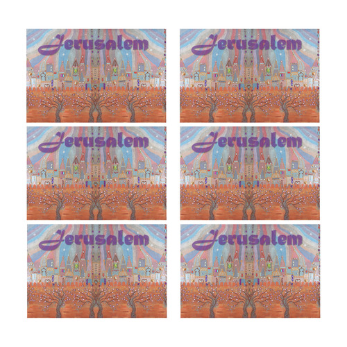 Jerusalem 4 Placemat 12’’ x 18’’ (Set of 6)