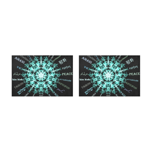 peace-mandala 1- Placemat 12’’ x 18’’ (Set of 2)