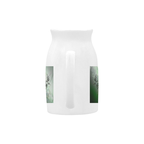 Raven with flowers Milk Cup (Large) 450ml