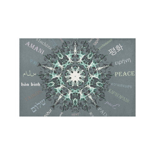 peace-mandala 1-3 Placemat 12’’ x 18’’ (Set of 2)