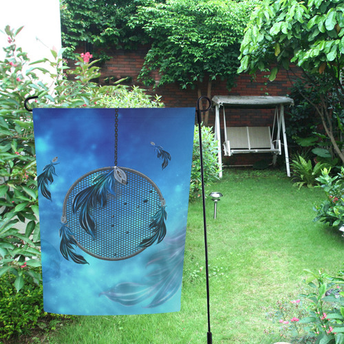 Dreamcatcher, blue colors Garden Flag 12‘’x18‘’（Without Flagpole）