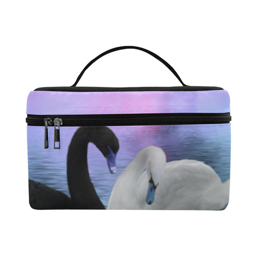 Wonderful black and white swan Lunch Bag/Large (Model 1658)