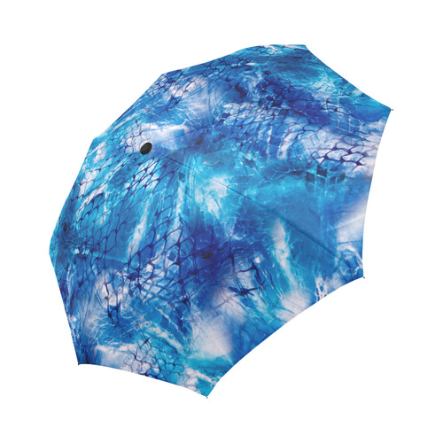 Blue Ocean Net Print Umbrella Auto-Foldable Umbrella (Model U04)