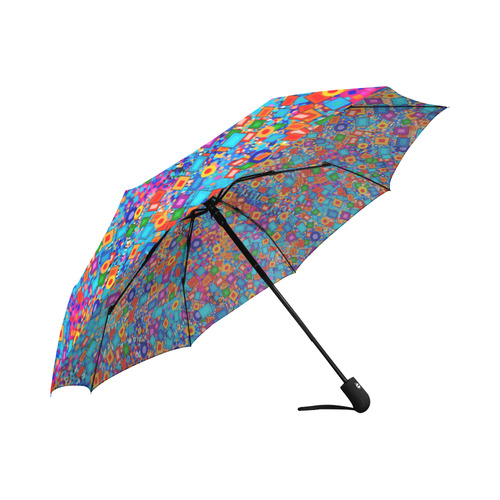 Colorful Carnival Colors Print Umbrella Auto-Foldable Umbrella (Model U04)