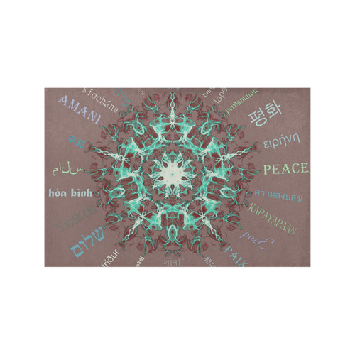 peace-mandala 1-4 Placemat 12’’ x 18’’ (Set of 6)