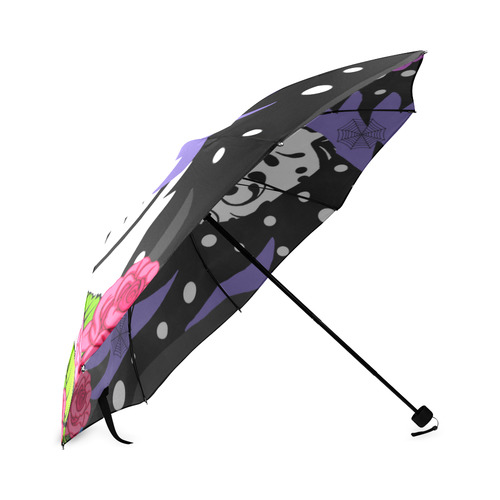 emo sugar skull large Foldable Umbrella (Model U01)