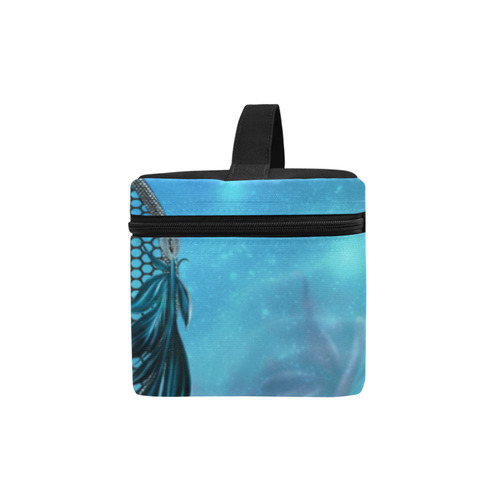 Dreamcatcher, blue colors Cosmetic Bag/Large (Model 1658)