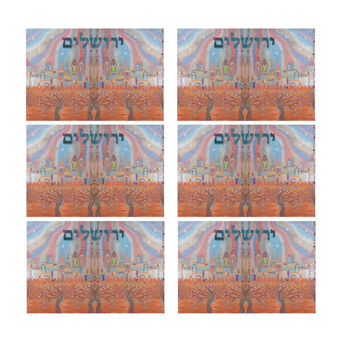 Jerusalem 2 Placemat 12’’ x 18’’ (Six Pieces)