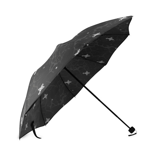 Marble Crosses Gothic pattern Art Foldable Umbrella (Model U01)