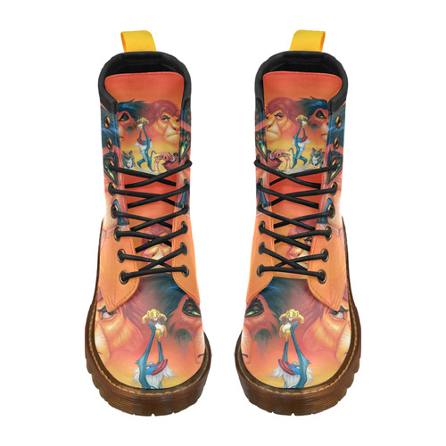 skull High Grade PU Leather Martin Boots For Women Model 402H