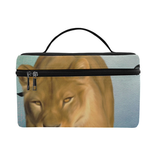 Wonderful lioness Cosmetic Bag/Large (Model 1658)