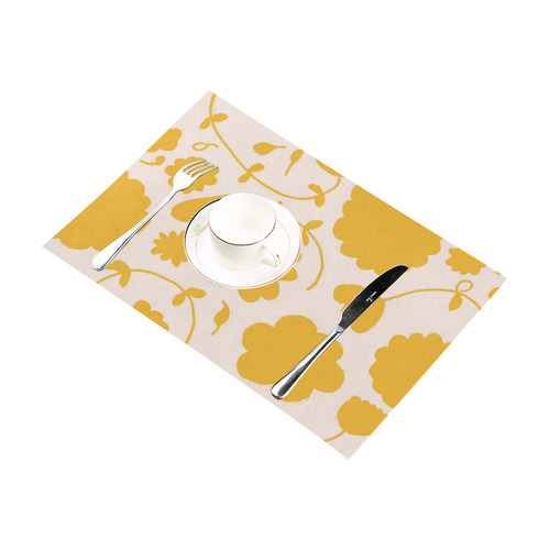 spring flower yellow Placemat 12’’ x 18’’ (Set of 6)