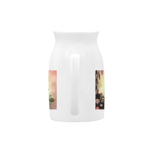 Awesome lioness in a fantasy world Milk Cup (Large) 450ml