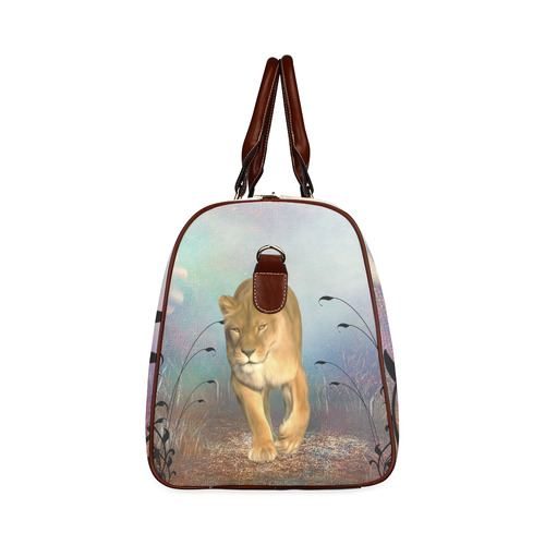 Wonderful lioness Waterproof Travel Bag/Large (Model 1639)