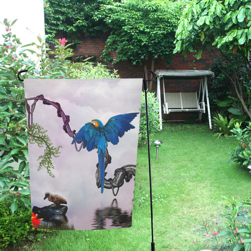 Awesome parrot Garden Flag 12‘’x18‘’（Without Flagpole）