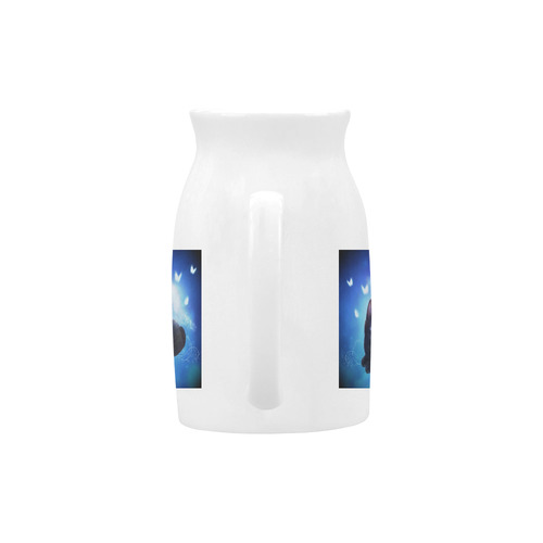 Cute little back kitten Milk Cup (Large) 450ml