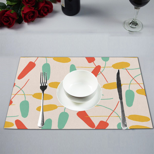 foliage color Placemat 12’’ x 18’’ (Set of 6)