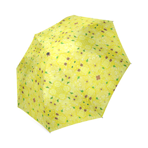 Pipers Sunflowers Hand Drawn Art Foldable Umbrella (Model U01)