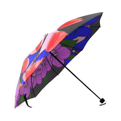 sugar skull peek a boo 2 Foldable Umbrella (Model U01)