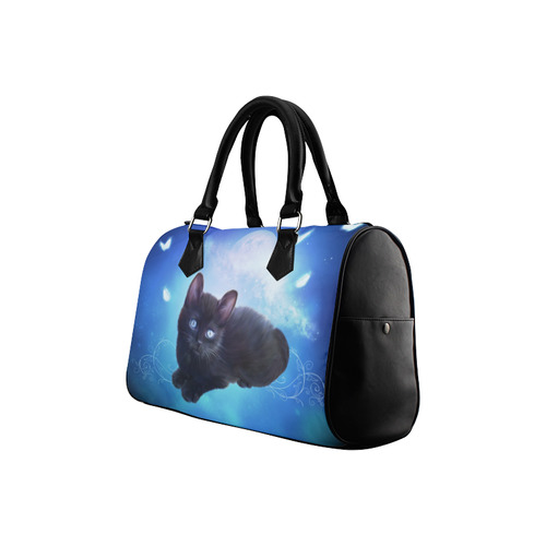 Cute little back kitten Boston Handbag (Model 1621)