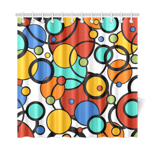 Pop Art Dot Colorful Art Print Shower Curtain by Juleez Shower Curtain 72"x72"