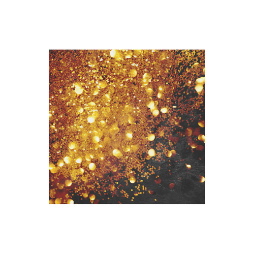 Golden glitter texture with black background Canvas Tote Bag (Model 1657)